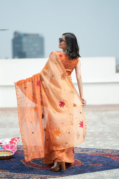 Peace Of Autumn Saree