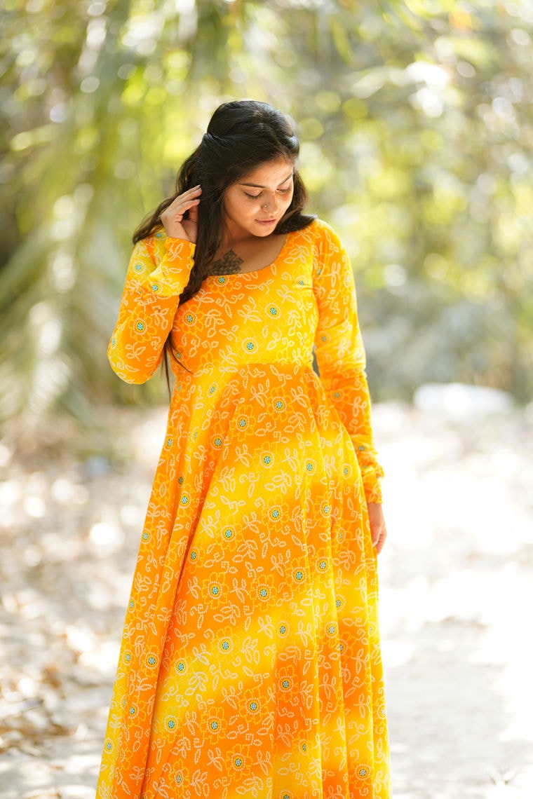 Mahi Long Dress (Yellow)