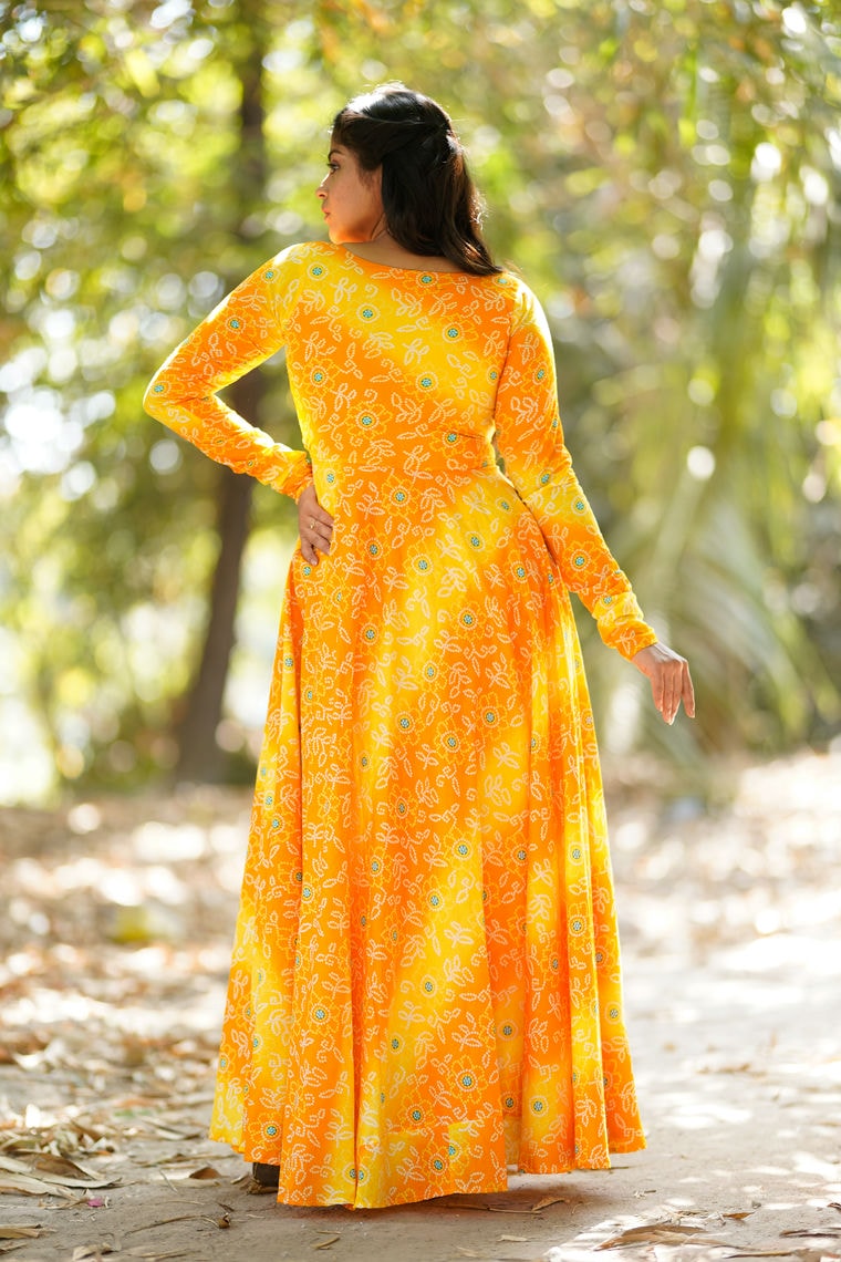 Mahi Long Dress (Yellow)