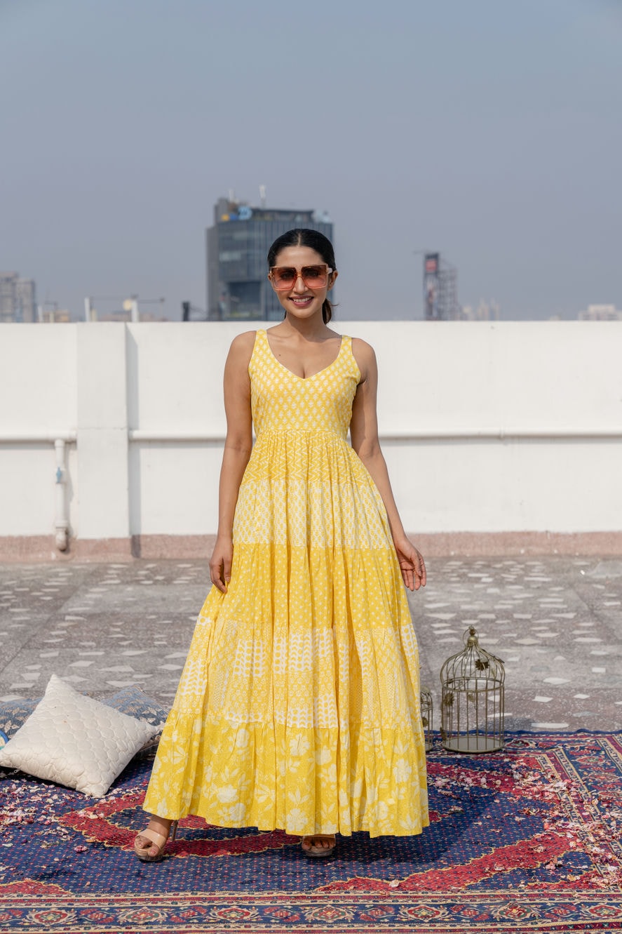 Dahlia Dress - Yellow