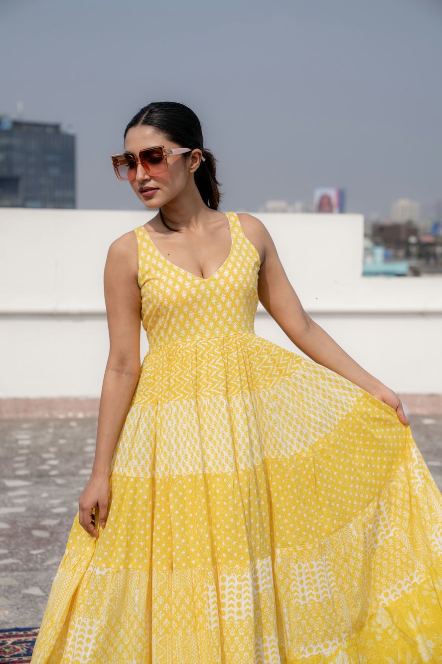 Dahlia Dress - Yellow