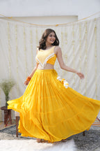 Sunshine Firefly Chanderi Lehenga Set