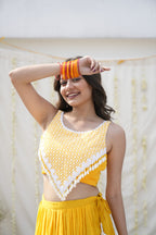 Sunshine Firefly Chanderi Lehenga Set