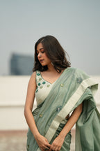Cherry Blossom Blouse -Sage Green