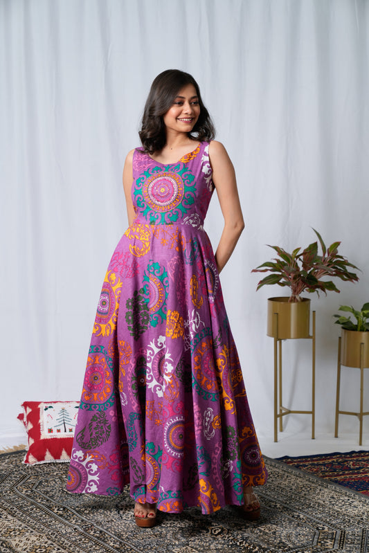 Rangoli Hand Embroidered Dress