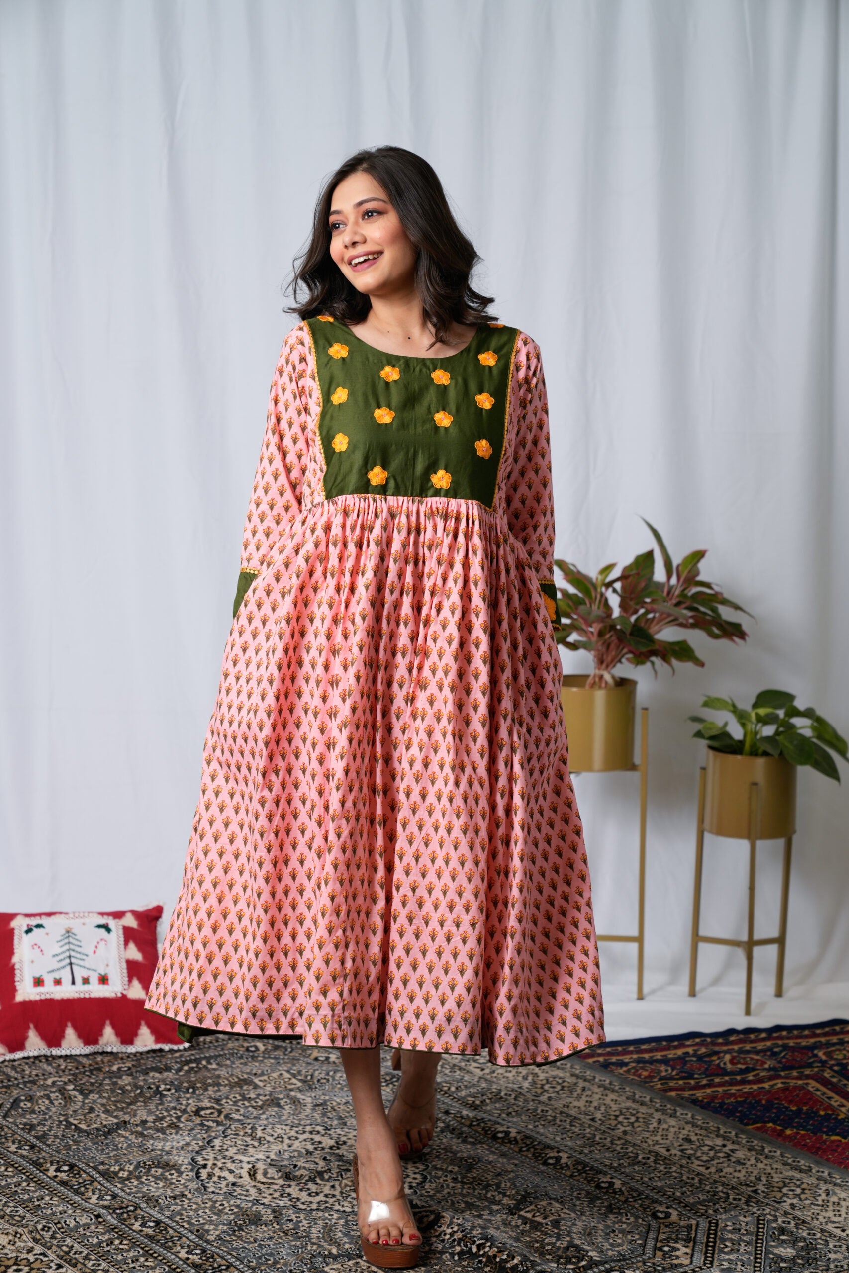 Alisba Hand Embroidered Dress