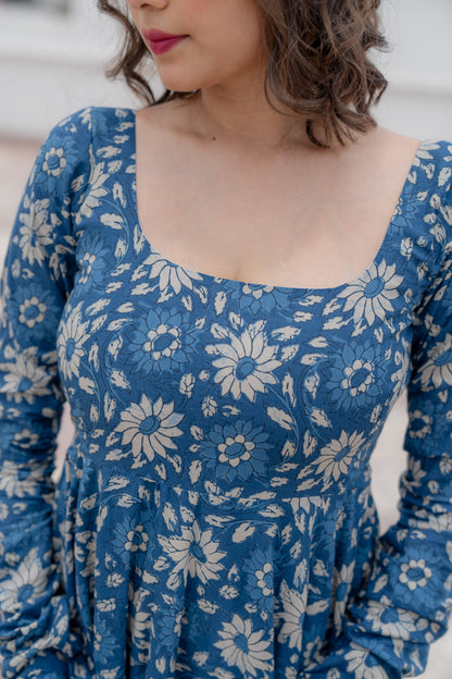 Indigo Floral Maxidress