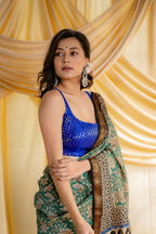 Blue Bubble Blouse