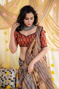 Damini Blouse (Maroon)