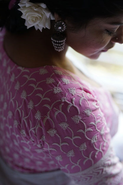 Baby Pink Embroidered Blouse