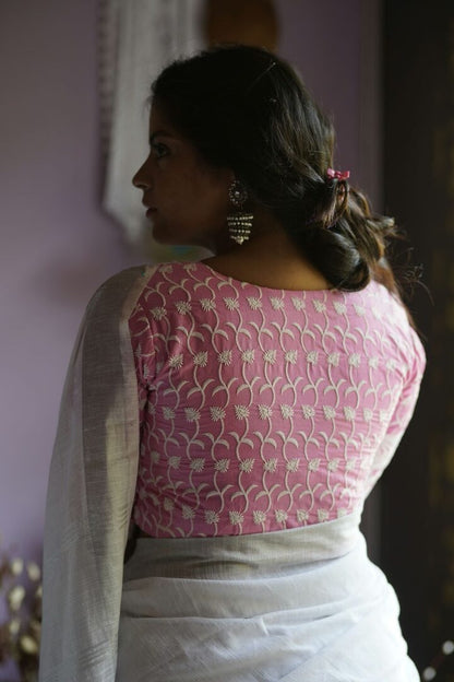 Baby Pink Embroidered Blouse