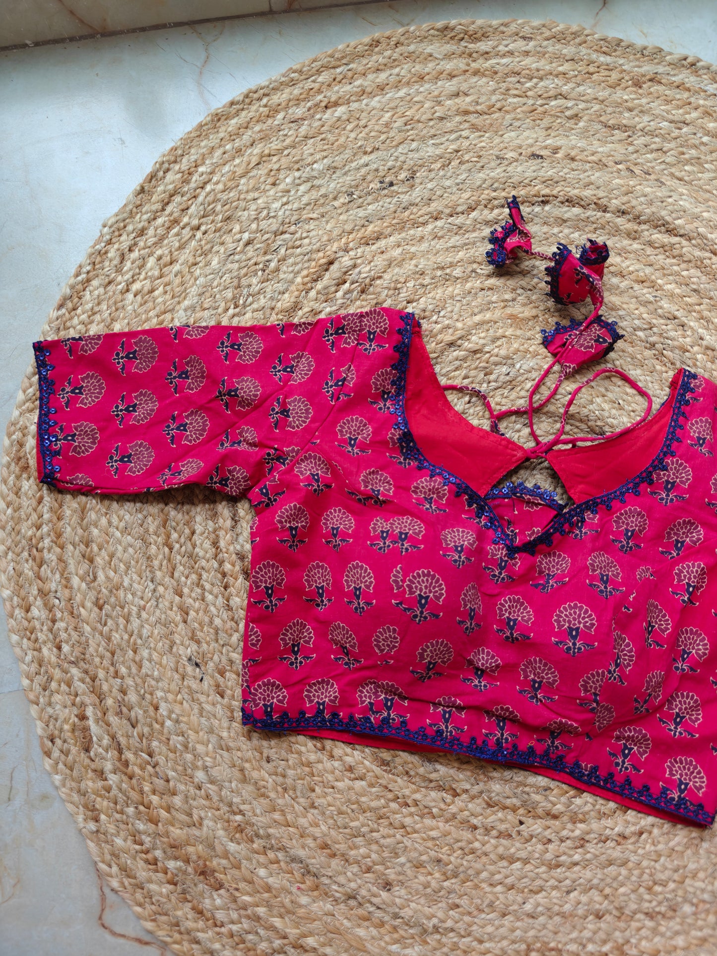 Damini Blouse (Maroon)