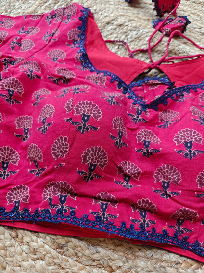 Damini Blouse (Maroon)