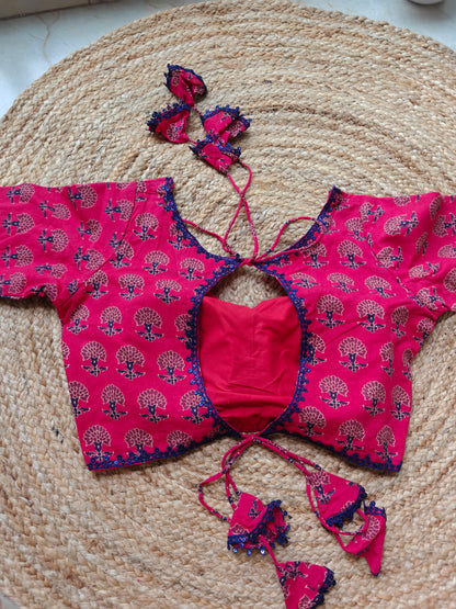 Damini Blouse (Maroon)