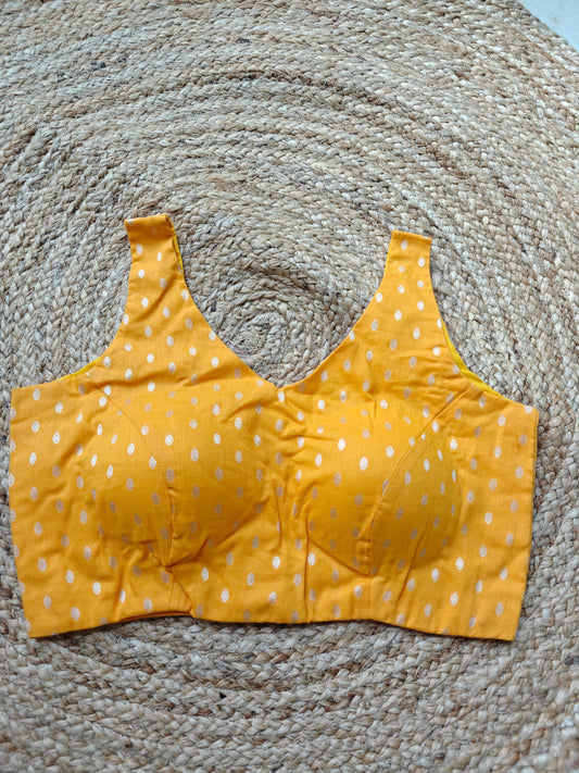 Yellow Sleeveless Blouse