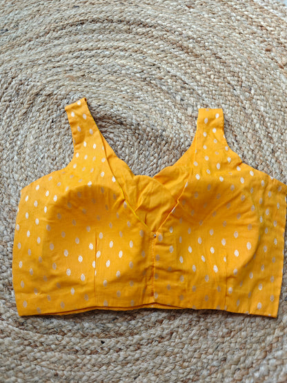 Yellow Sleeveless Blouse