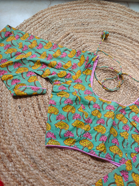 Block Printed Blouse-4