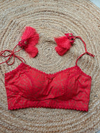 Rang blouse-Brick red
