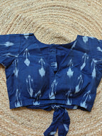 IKAT TIE UP BLOUSE (GREEN)