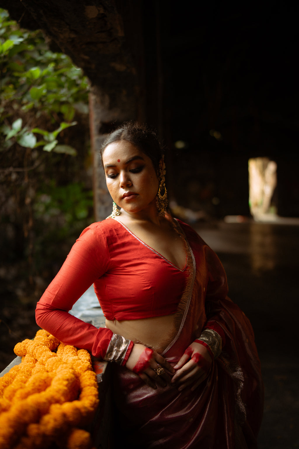 Laal Gota  Patti Blouse