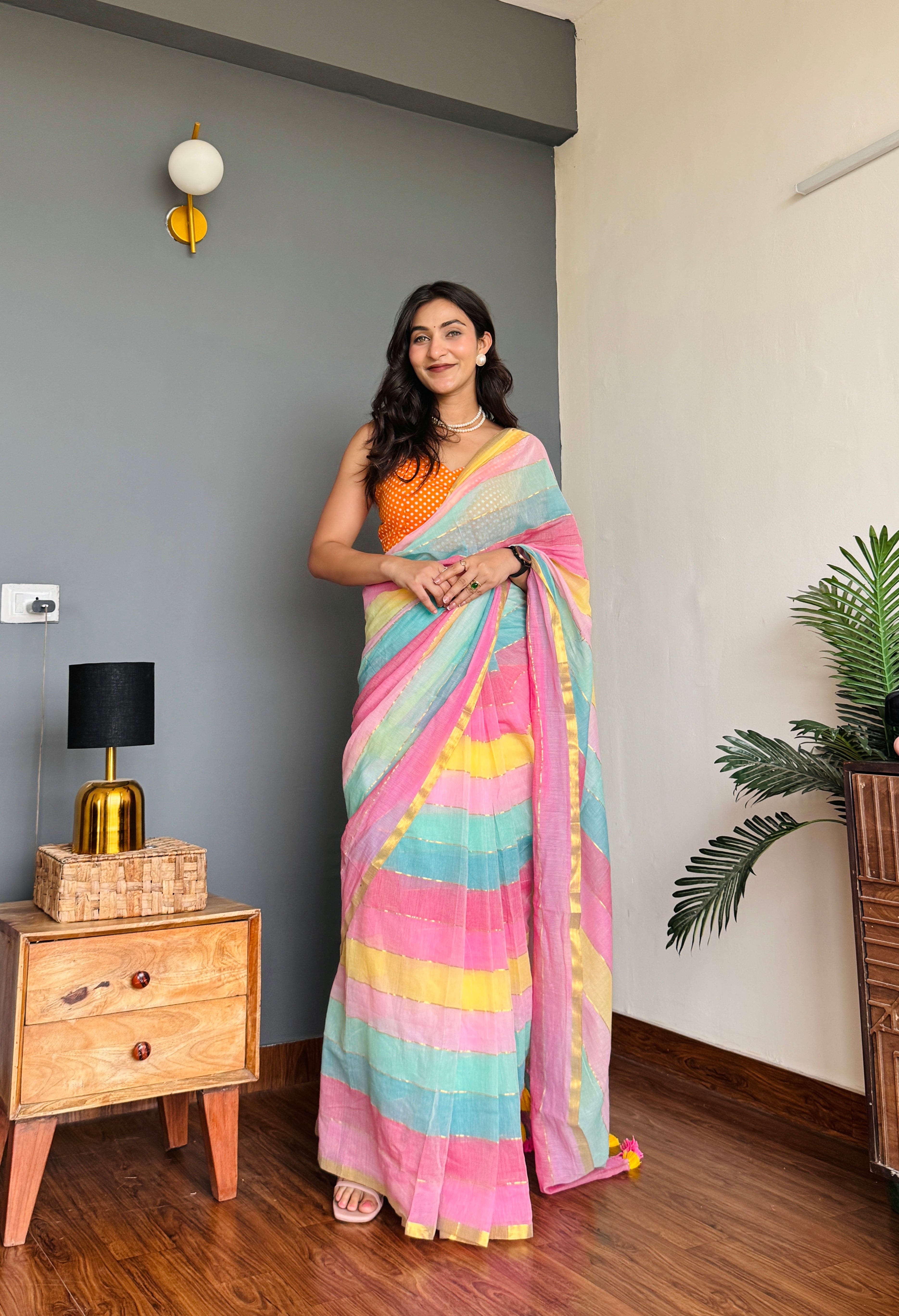Meethi Roshni Mulmul Saree