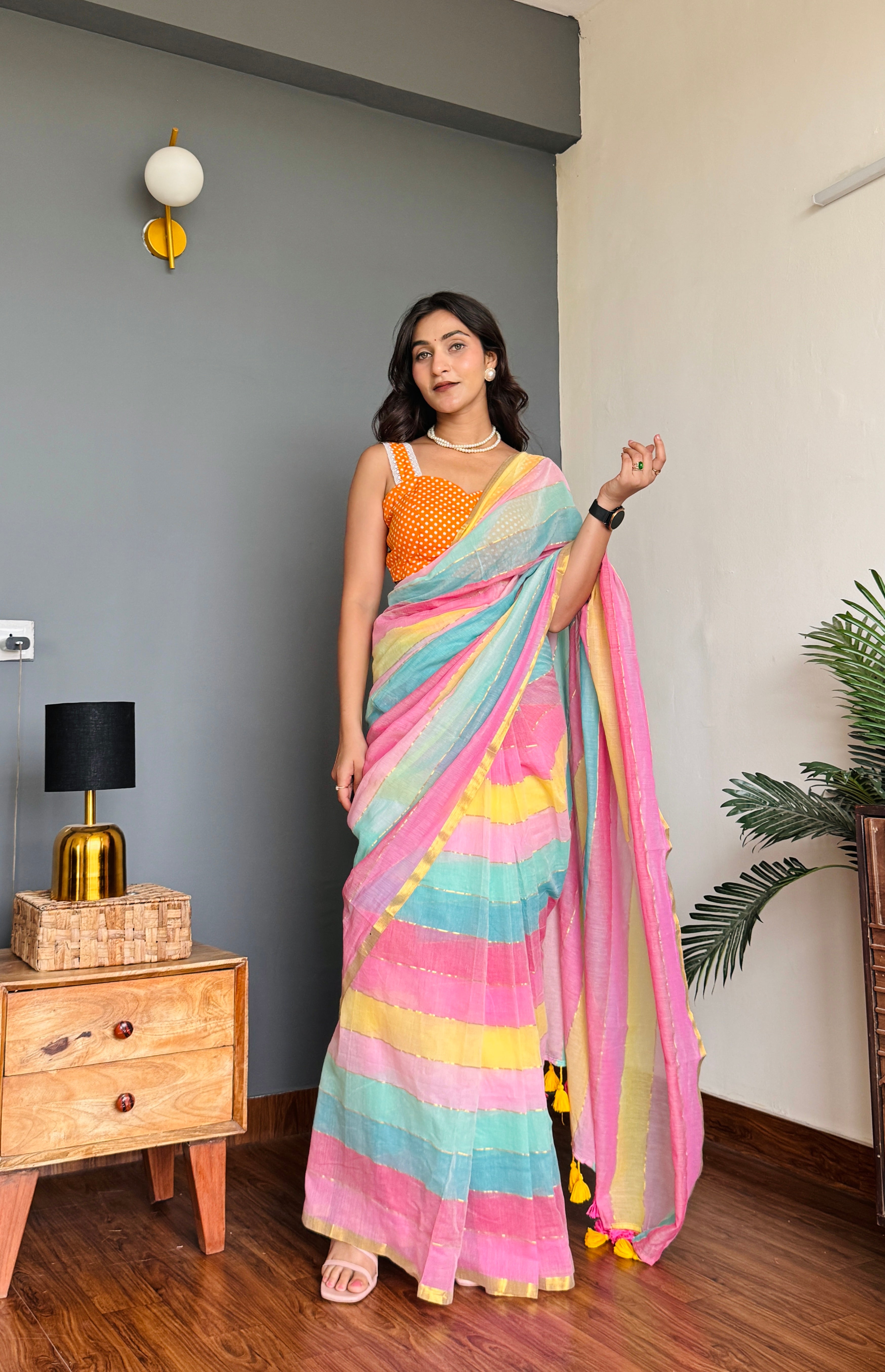 Meethi Roshni Mulmul Saree