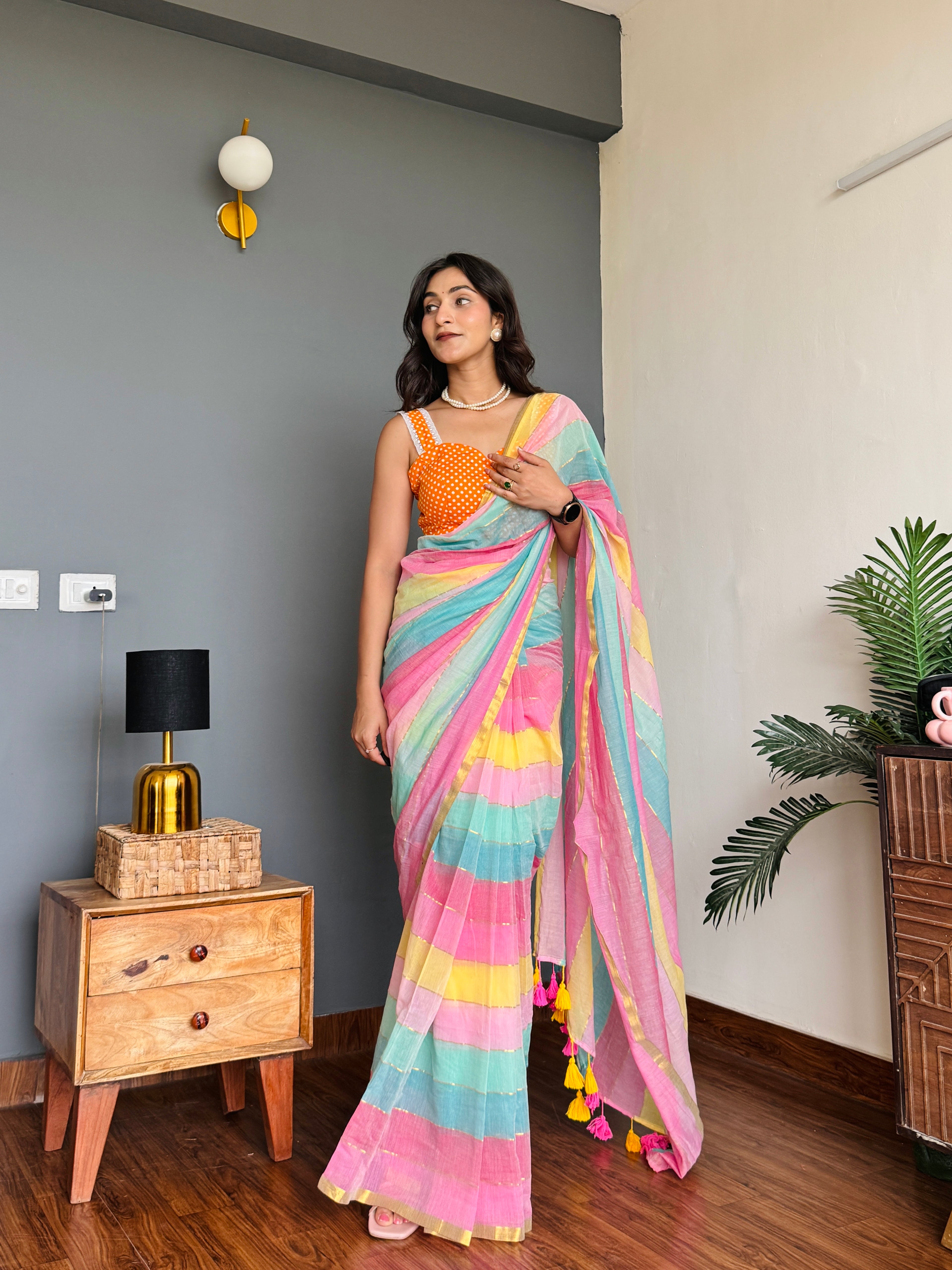 Meethi Roshni Mulmul Saree