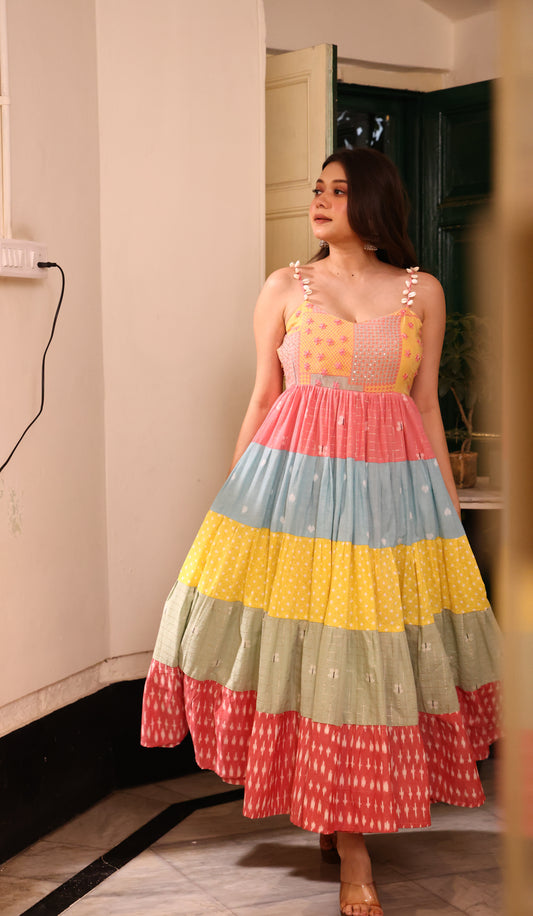 Elsa Maxidress -pearl dust