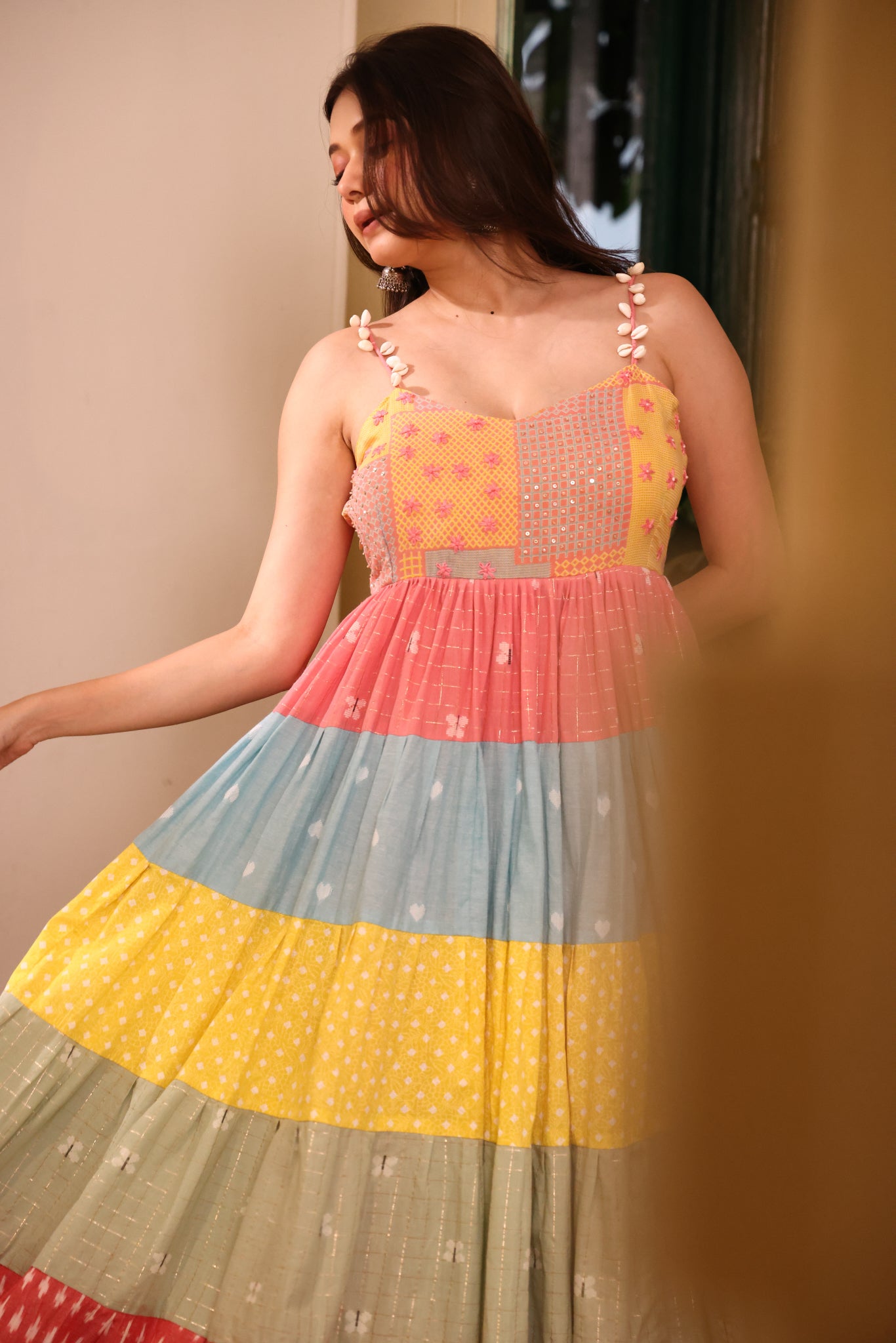 Elsa Maxidress -pearl dust