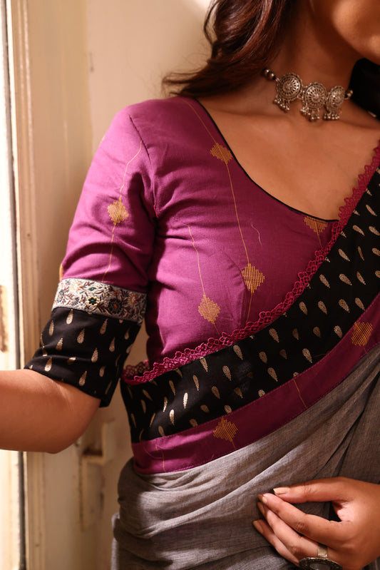 Plum Noir Blouse