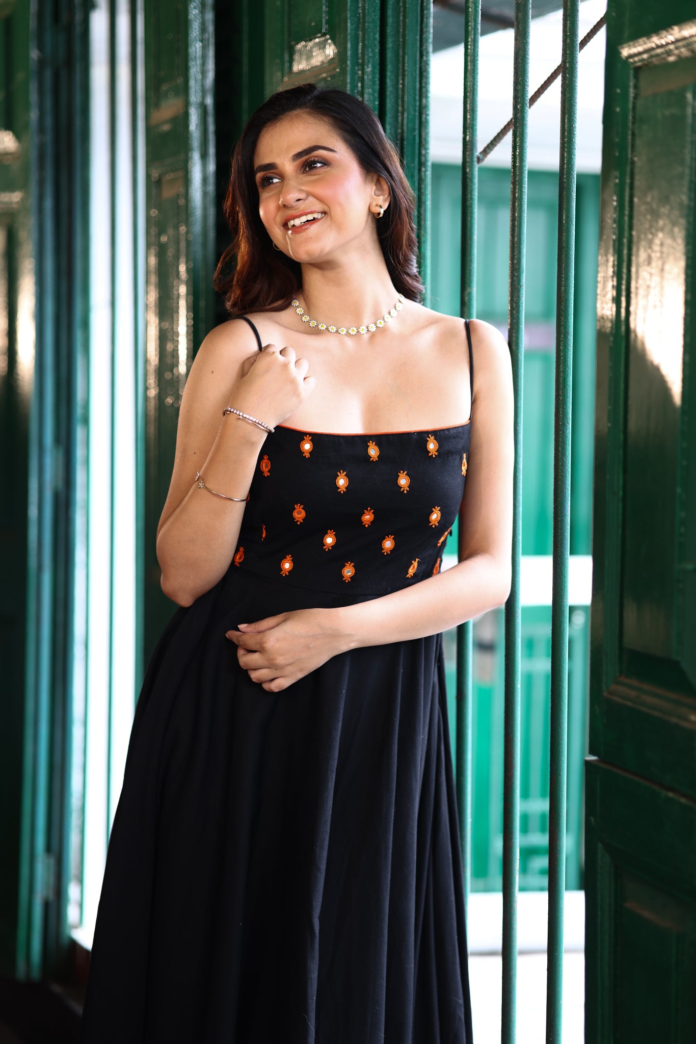 Nazneen Maxi Dress-Black