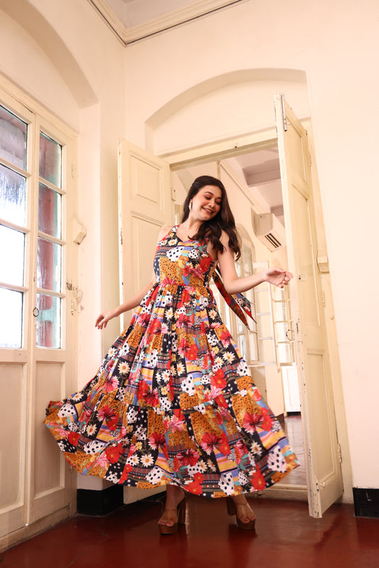 Whimsy Bloom Maxi Dress