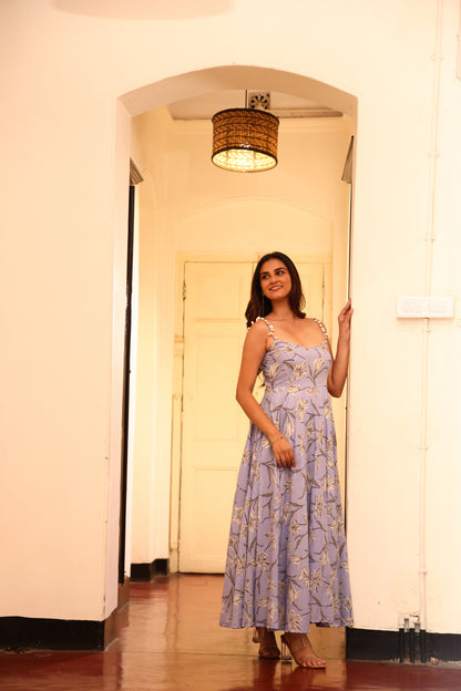 Lavender Bloom Maxi Dress