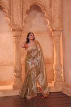 Zarina Tissue Raga Saree