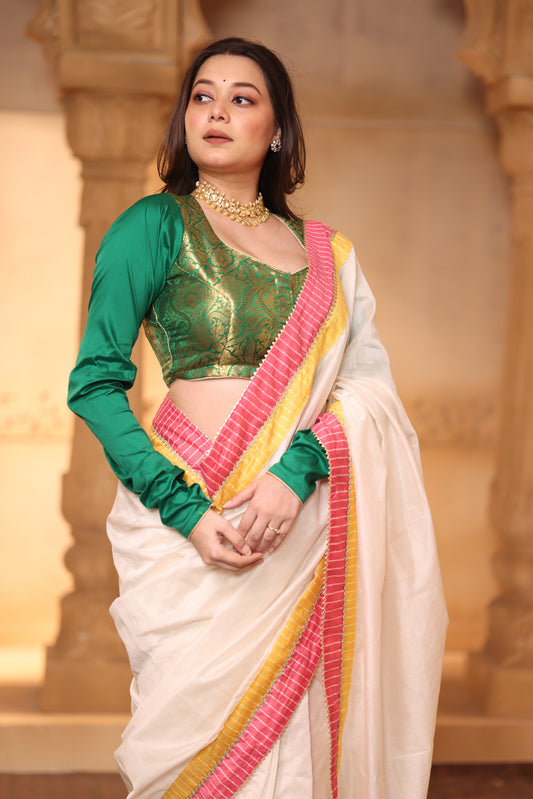 Ziya Green Brocade Blouse