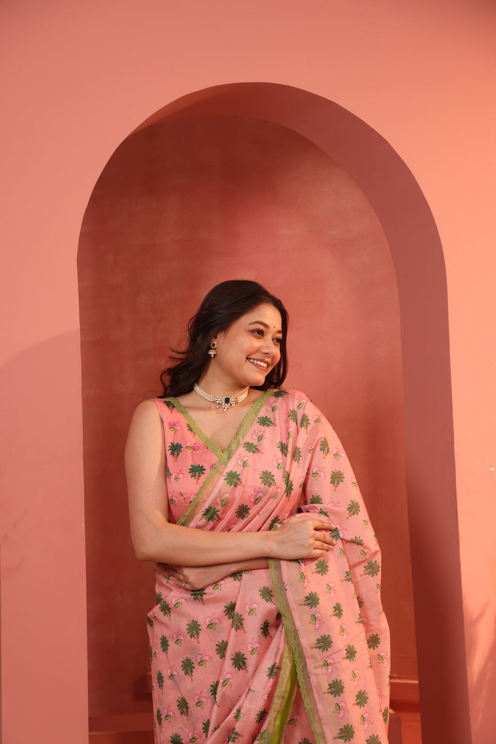 Peachy Gleam  Blouse