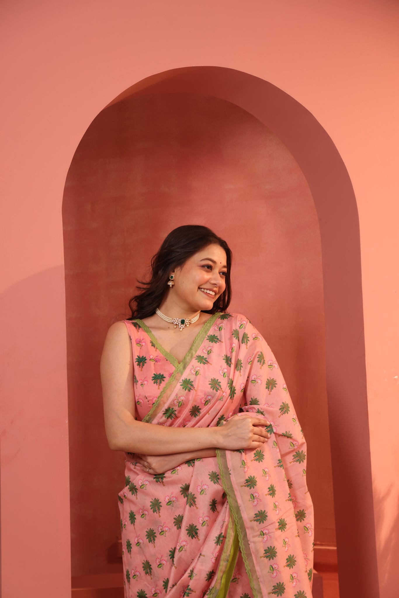 Peachy Gleam  Blouse