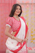 Laal Sada Ghoti Hata Blouse