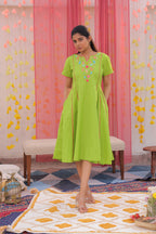 Neon Bloom Dress