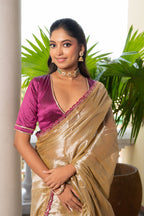 Haniya Tissue Raga  Saree