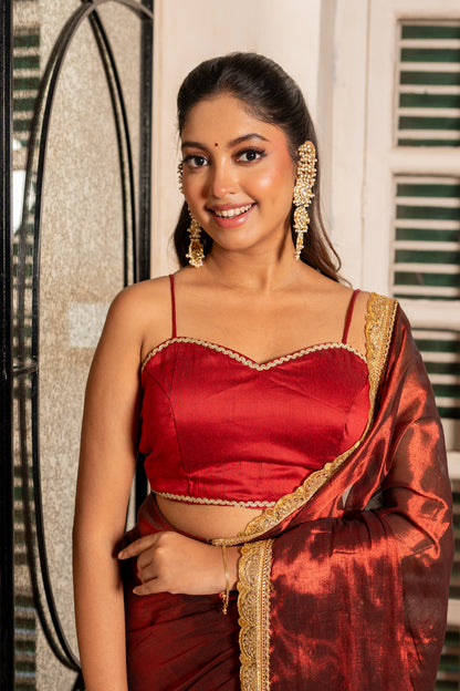 Maroon Shabbo Blouse