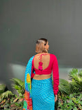 Hot Pink Cotton Silk Full Sleeve Blouse