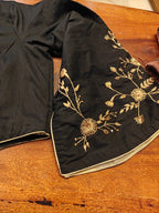 Black Gold  Embroidered Blouse