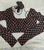 Ajrakh Shanno Cotton Full Sleeve Blouse