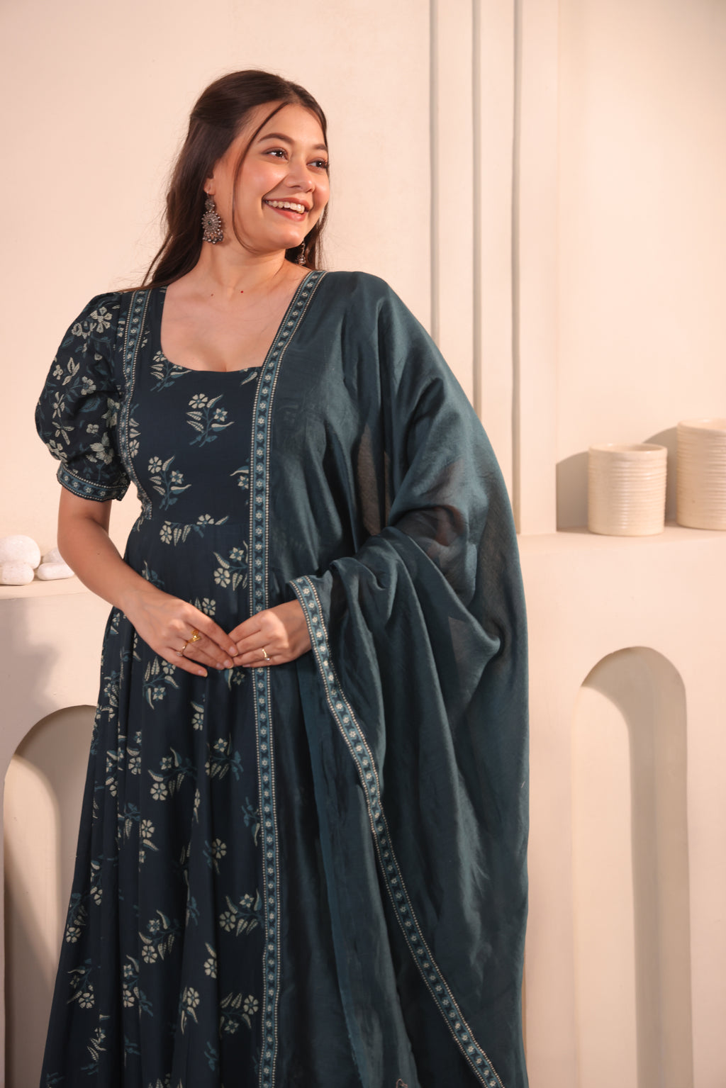 Teal Reverie Maxidress
