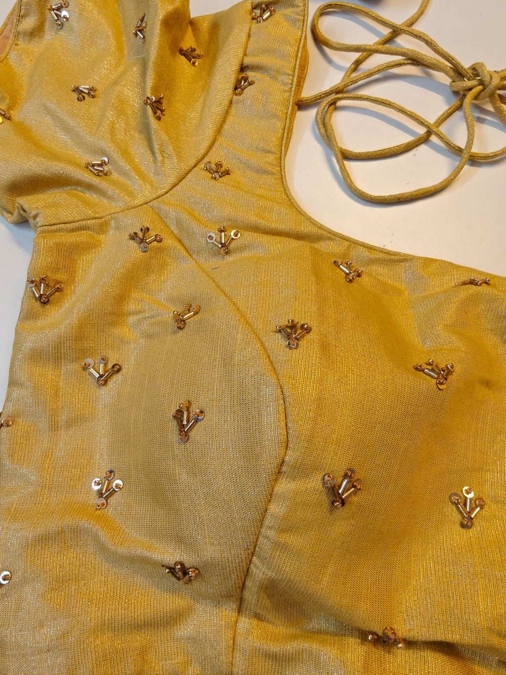 Gold Hand Embroidered Blouse