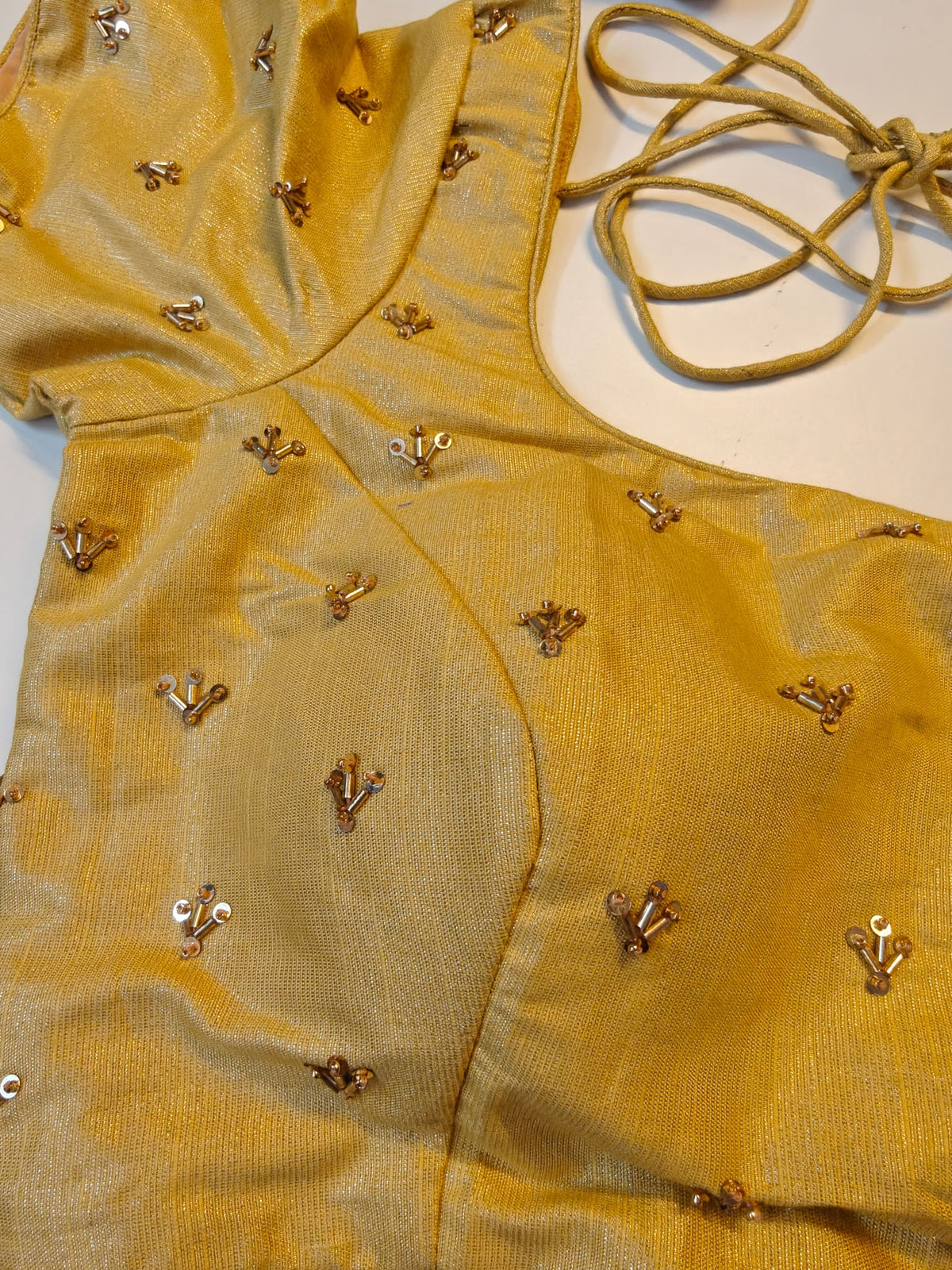 Gold Hand Embroidered Blouse