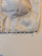 Silver Brocade Blouse