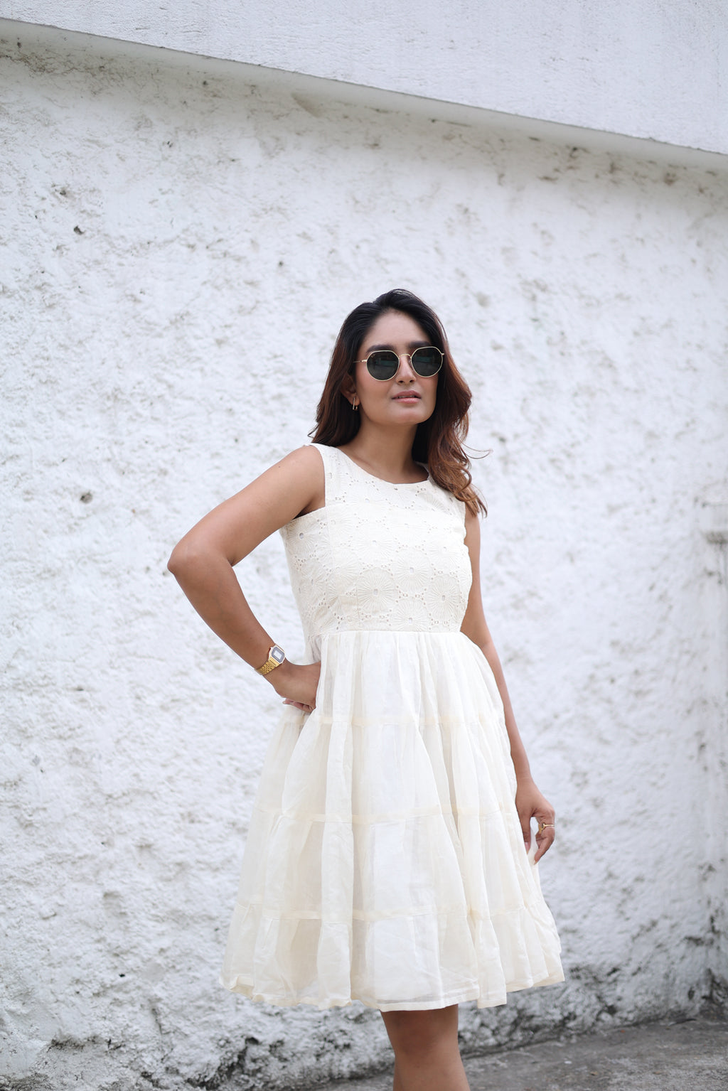 Elara Maxidress- White