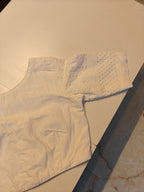 White Cutwork Blouse